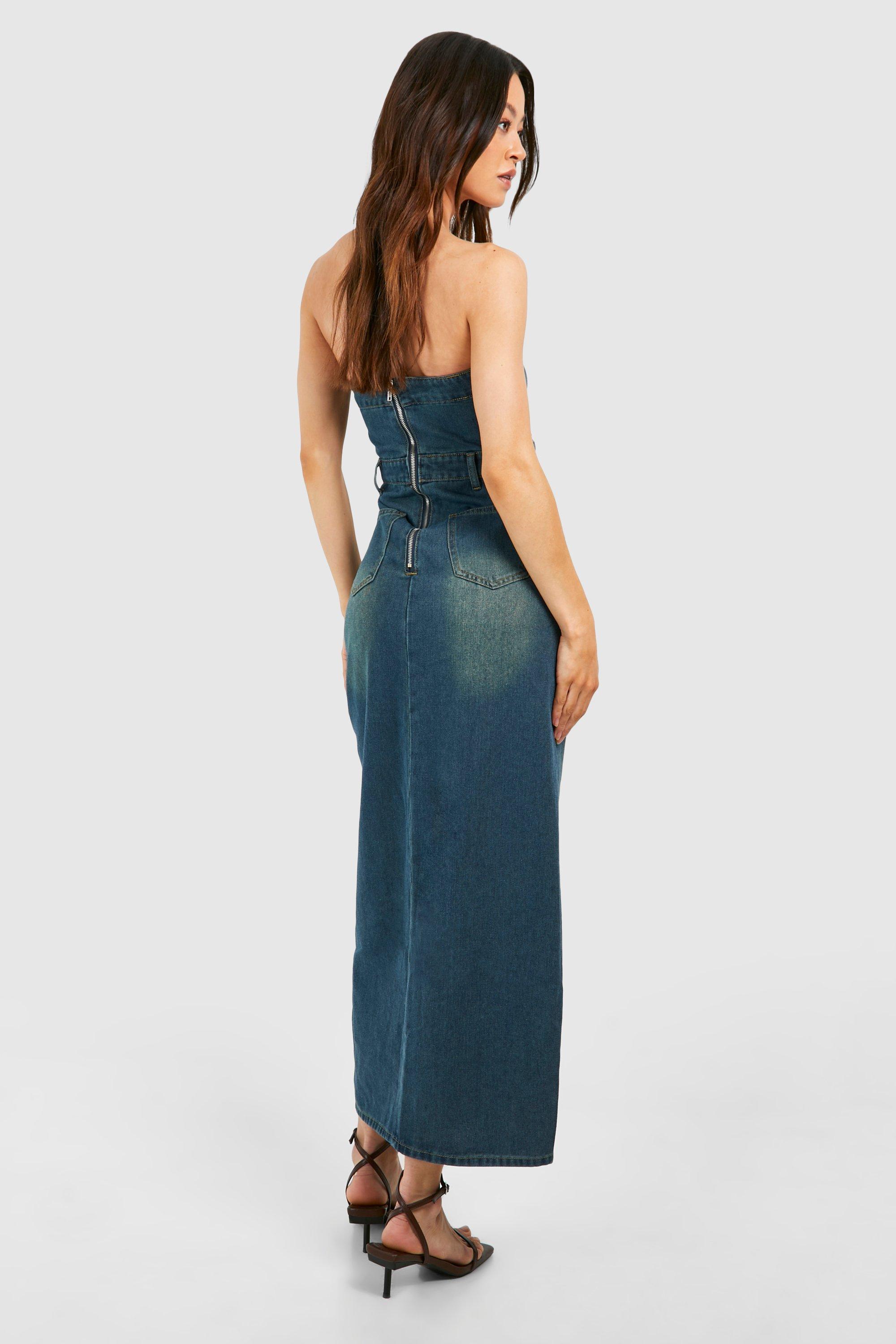 Front split midi dress online